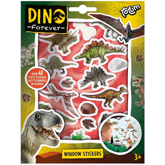 Dinosaurier Fenstersticker (ab 3 Jahren)