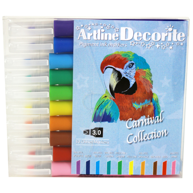 Decorite Calligraphy 10er-Pack Carnival