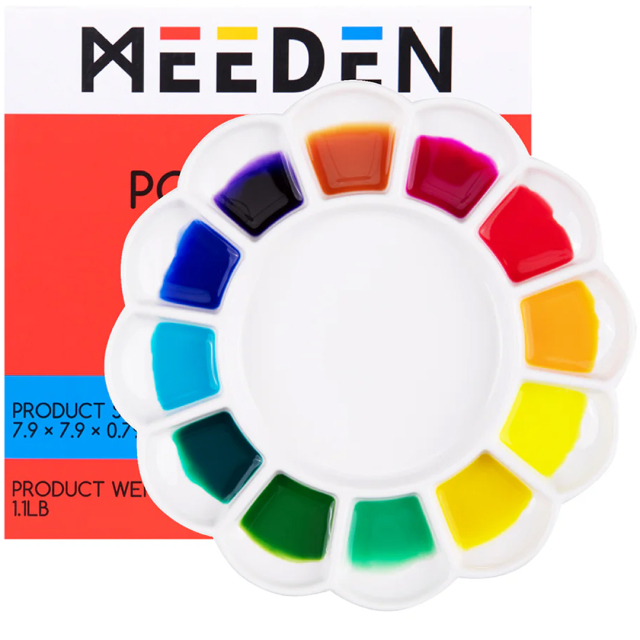 Porzellan-Palette Rund 20 cm