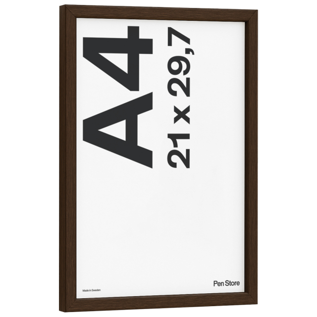 Holzrahmen Walnussfarbe 21x29,7 cm A4