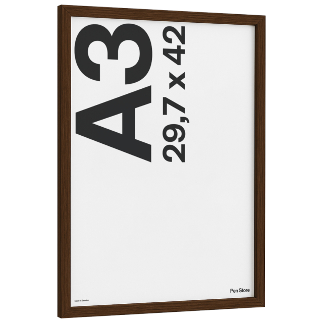 Holzrahmen Walnussfarbe 29,7x42 cm A3