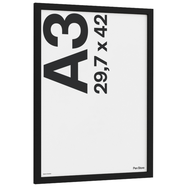 Holzrahmen Schwarz 29,7x42 cm A3