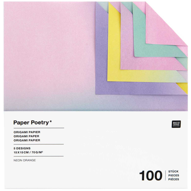 Origami-Papier Blurry Gradient 15x15 cm 100 Blatt
