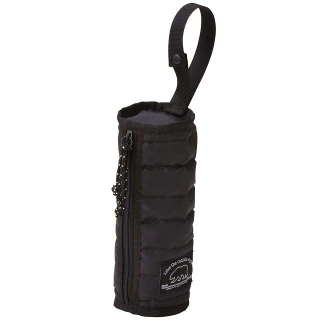 Federtasche Faux Down Schwarz