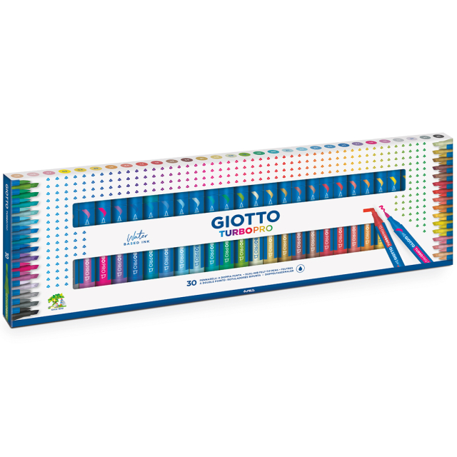 Turbo Pro Dual Tip Marker Pen 30er-Set
