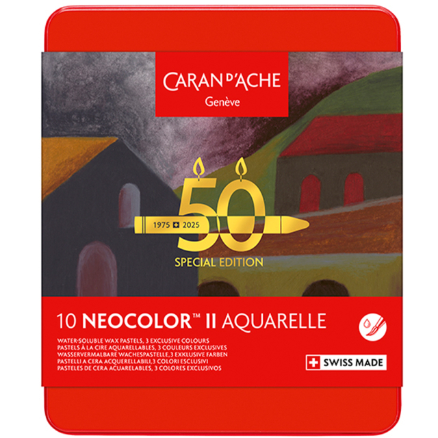 Neocolor II Aquarelle 50 Years Dark 10er-Set