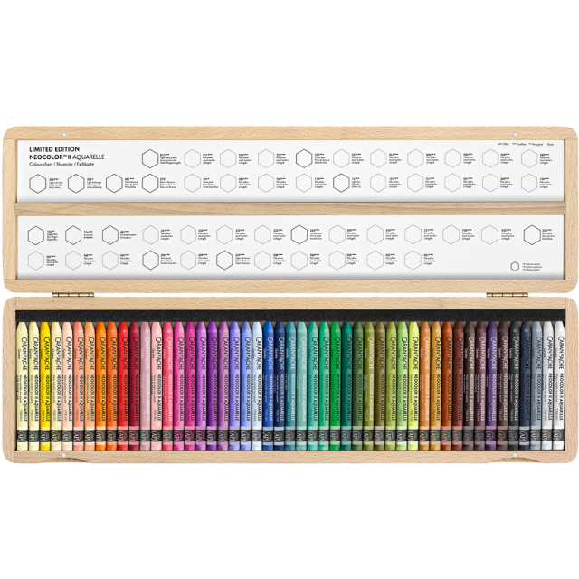 Neocolor II Aquarelle 50 years Wooden Box 50er-Set