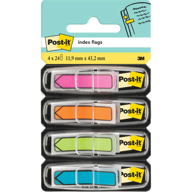 Post-it Index Reiter Pfeil 11,9×43,2 mm 4 Neonfarben