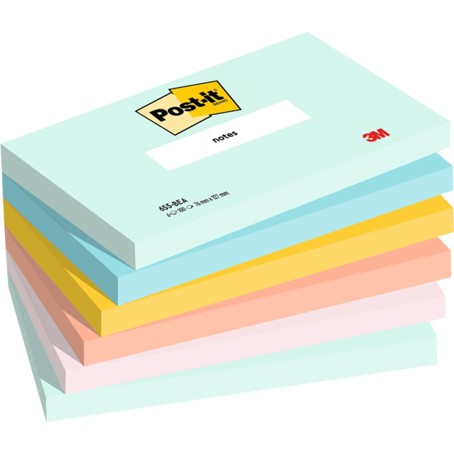 Post-it 76x127 Farbmix Beachside 6er-Pack