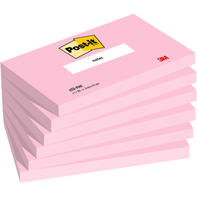 Post-it 76×127 Neonrosa 6er-Pack