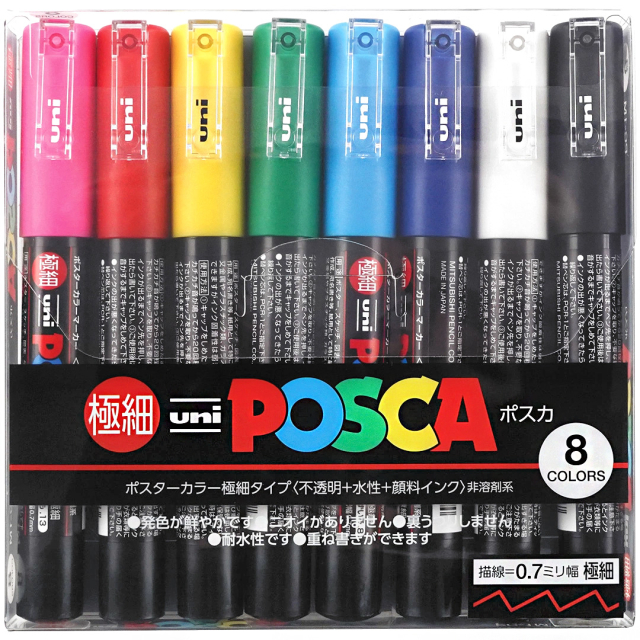 Posca PC-1MC Standard tones 8er-Set