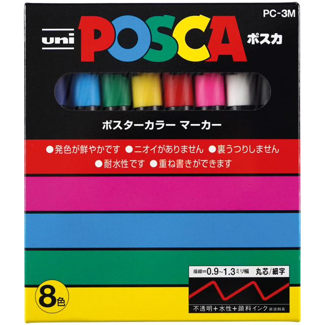 Posca PC-3M Standard tones 8er-Set