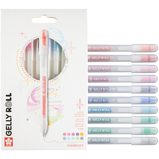 Gelly Roll Click Stardust Glitzer 10er-Pack