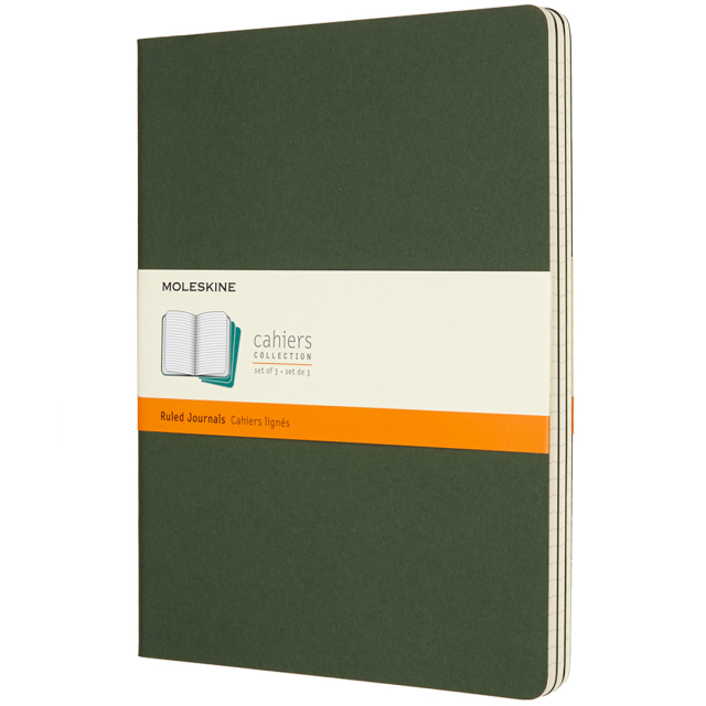 Cahier Notebook XL Green Liniert