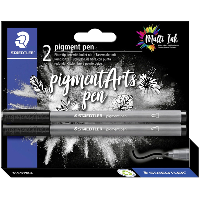 Pigment Arts Pen Schwarz 2er-Pack