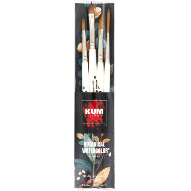 Synthetikpinsel Aquarell Botanisches 4er-Set