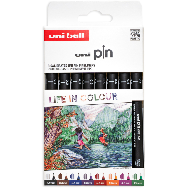 Pin Fine Line Colours 8er-Set