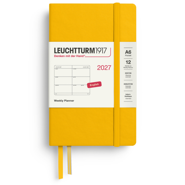 Kalender Weekly Planner 2027 A6 Sunflower
