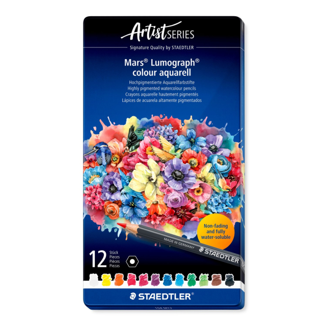 Aquarellstifte Mars Lumograph 12er-Set