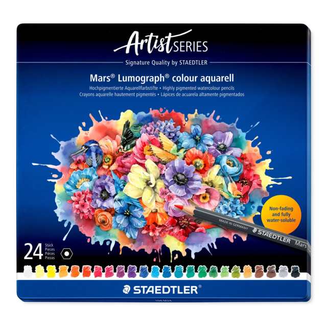 Aquarellstifte Mars Lumograph 24er-Set