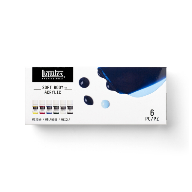 Acrylfarbe Soft Body Mixing Set 6x22 ml