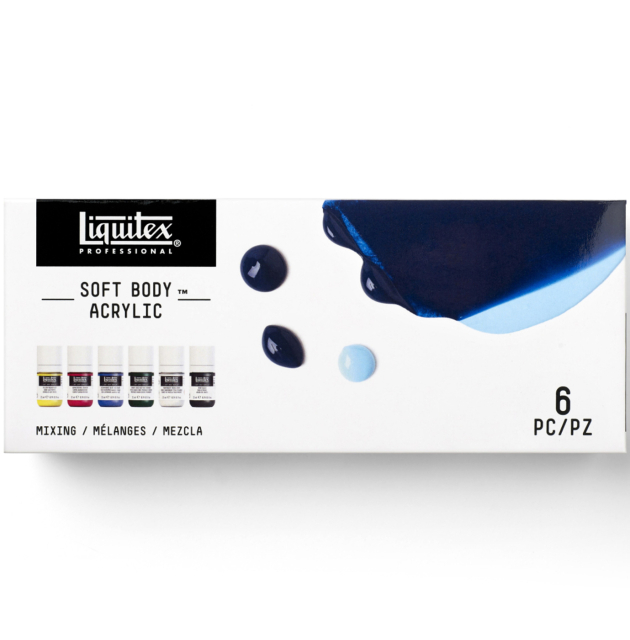 Acrylfarbe Soft Body Mixing Set 6x22 ml