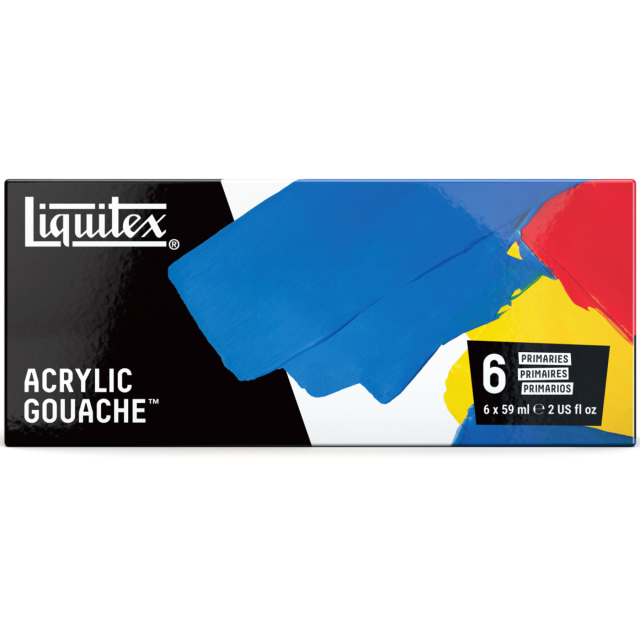 Gouachefarbe Primaries Set 6x59 ml