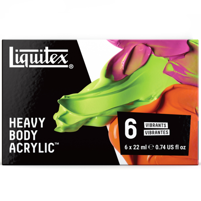 Acrylfarbe Heavy Body Vibrant Set 6x22 ml