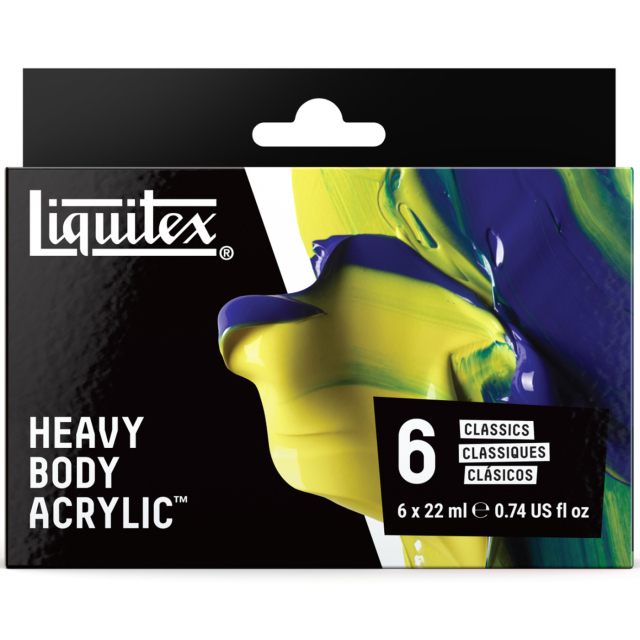 Acrylfarbe Heavy Body Colour Set 6x22 ml