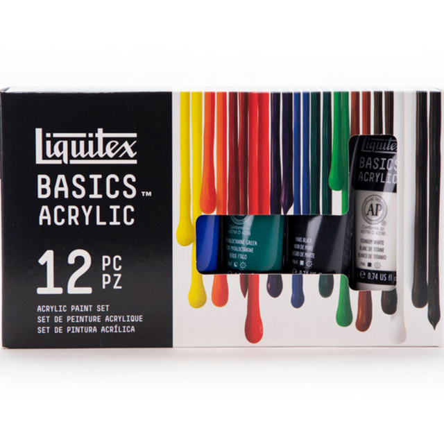 Acrylfarbe Basics Set 12x22 ml