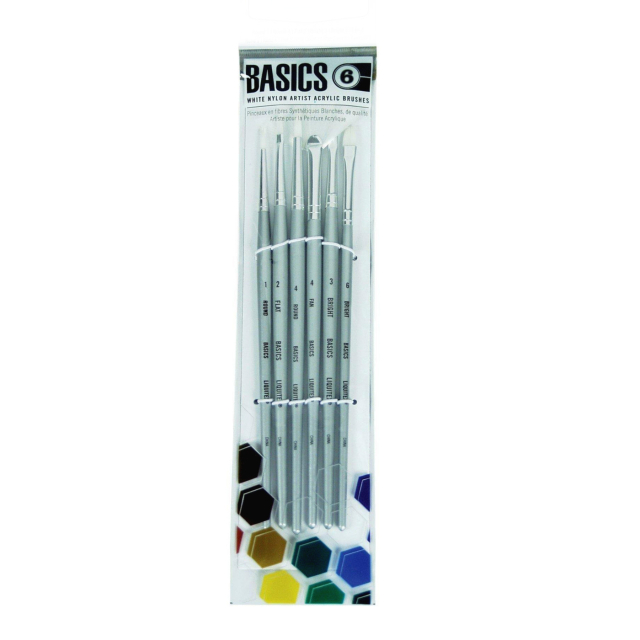 Synthetikpinsel Acryl Short Handle 6er-Set