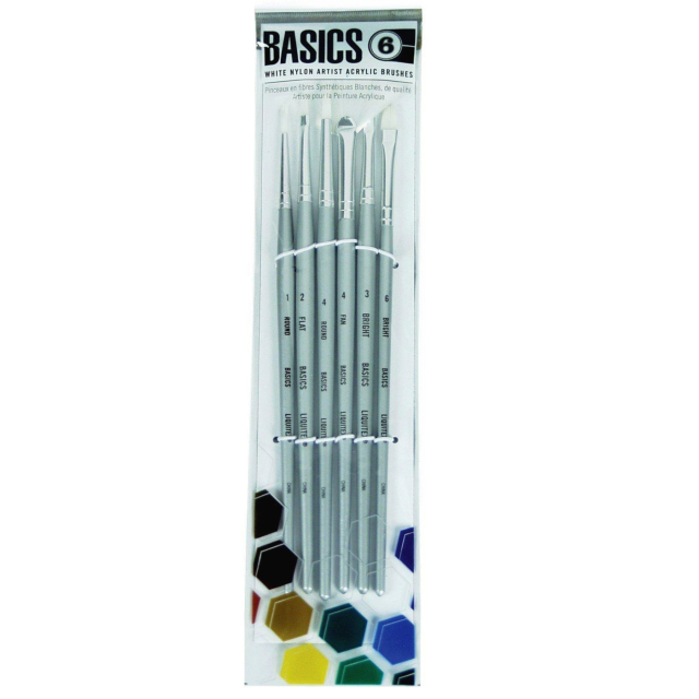 Synthetikpinsel Acryl Short Handle 6er-Set