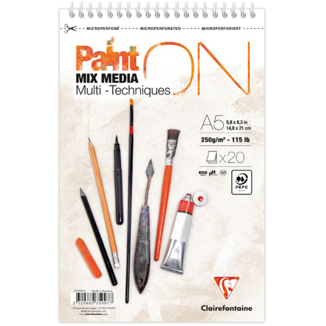 Paint'ON Multi-Technik Spiralblock A5