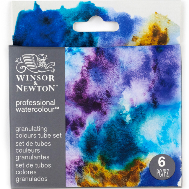 Professional Aquarellfarbe Tuben 5 ml Granualation 6er-Set