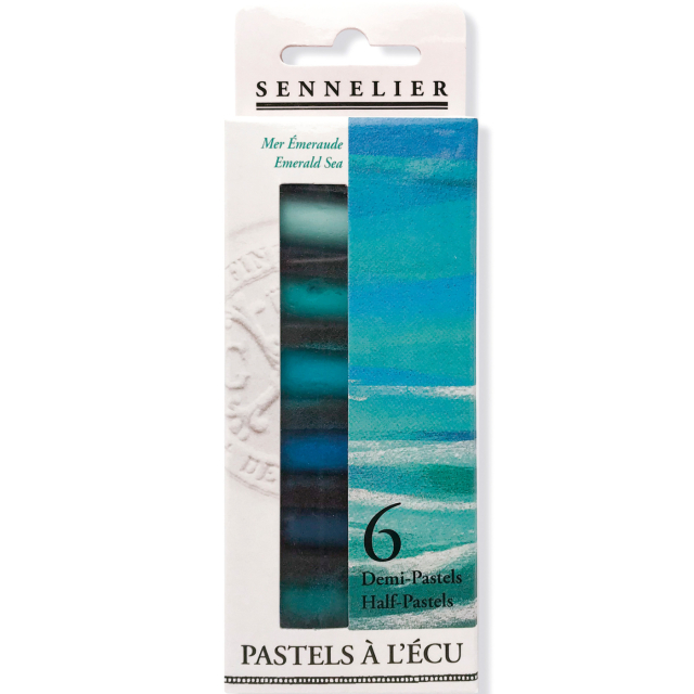 Softpastell 1/2 à l'écu Emerald Sea 6er-Set