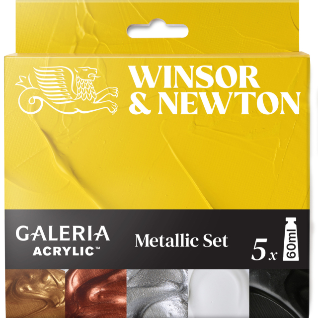 Galeria Acrylfarbe 5x60ml Metallic set