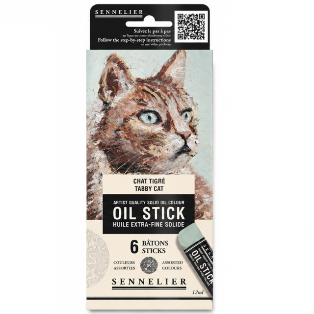 Oil Stick Mini 6er-Set Tabby cat