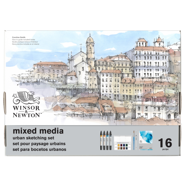 Mixed Media Urban Sketching Set 16-teilig