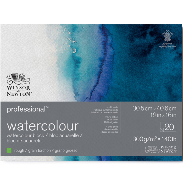 Professional Aquarellblock Rough 31x41 cm 300g