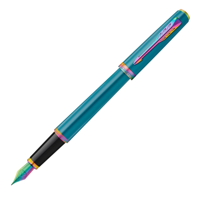 Meridian Teal/Rainbow Füllfederhalter 