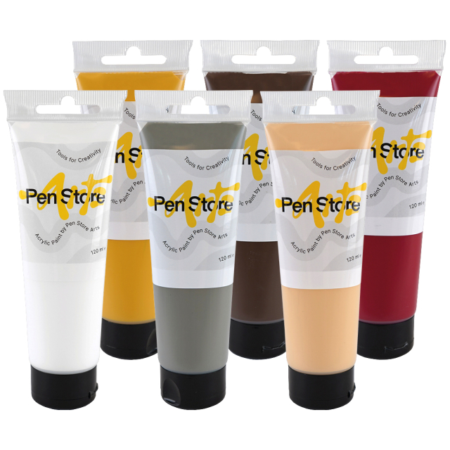 Acrylfarbe 120 ml 6-set Portrait