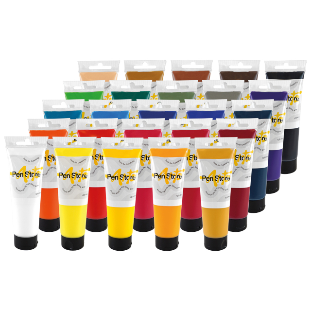 Acrylfarbe 120 ml 25-set