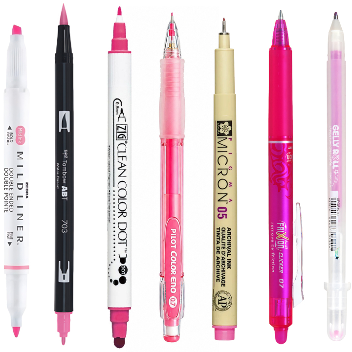 Sample kit Rosa in der Gruppe Shop by colour / Shop by colour: Rosa bei Pen Store (sample02_set)