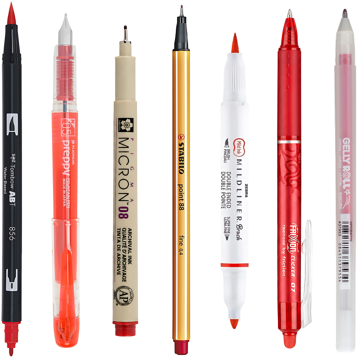 Sample kit Rot in der Gruppe Selected / Sample kits bei Pen Store (sample07_set)