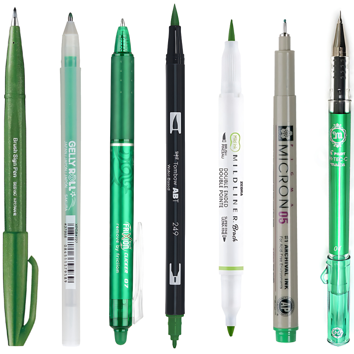 Sample kit Grün in der Gruppe Selected / Sample kits bei Pen Store (sample09_set)