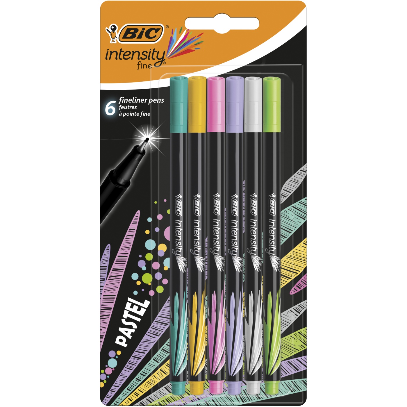 Intensity Fineliner 6er-Set Pastel Colors in der Gruppe Stifte / Schreiben / Fineliner bei Pen Store (100238)