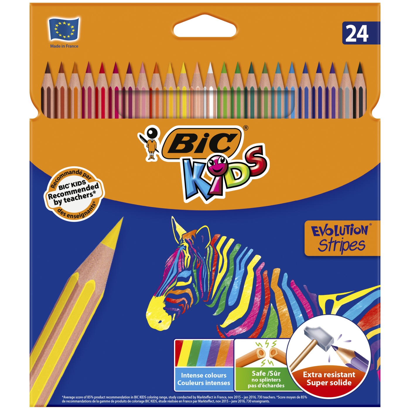 Kids Evolution Stripes Buntstifte 24er-Set (ab 5 Jahren) in der Gruppe Kids / Stifte für Kinder / Buntstifte für Kinder bei Pen Store (100245)