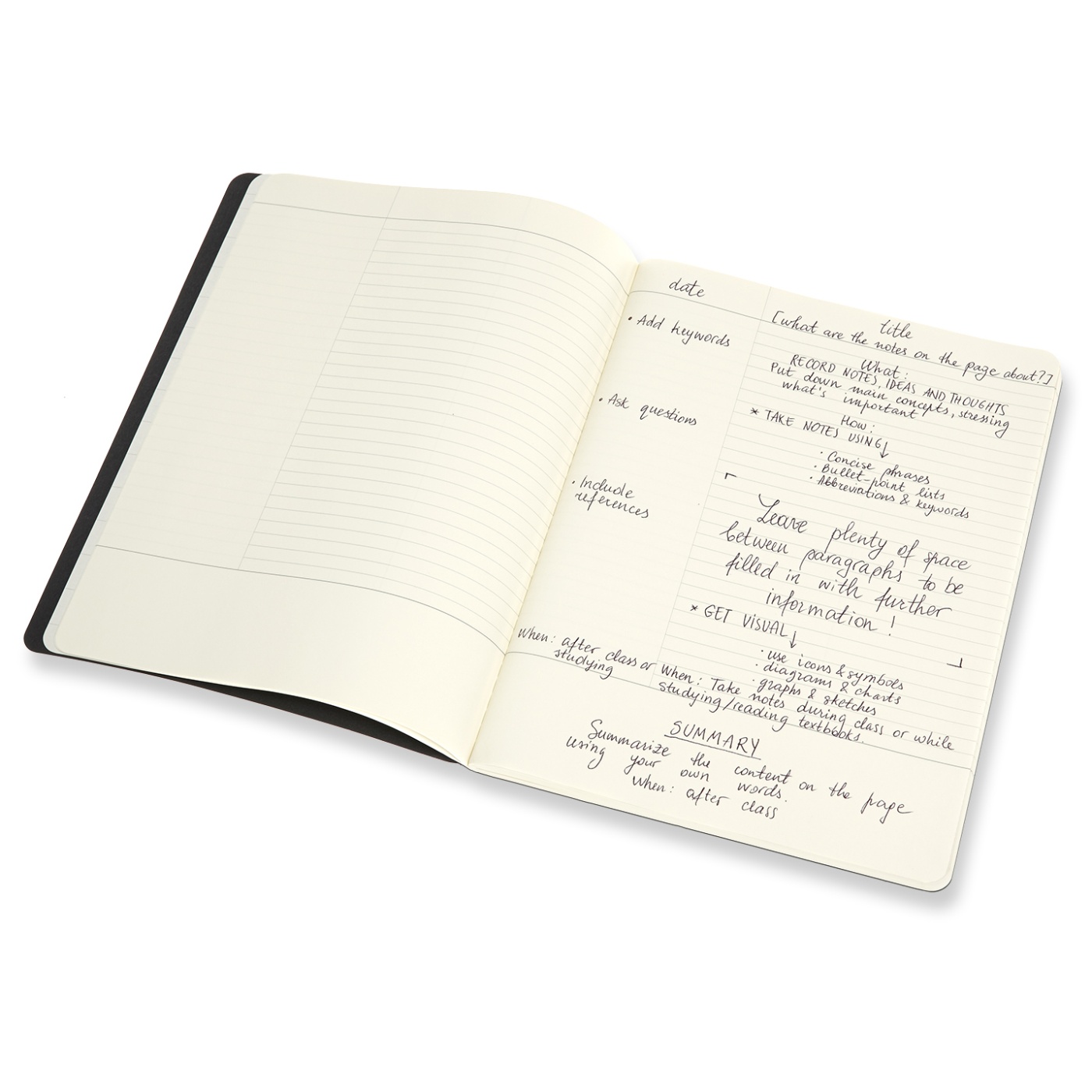 Cahier Subject A4 Black/Red Ruled in der Gruppe Papier & Blöcke / Schreiben und Notizen / Notizbücher bei Pen Store (100337)