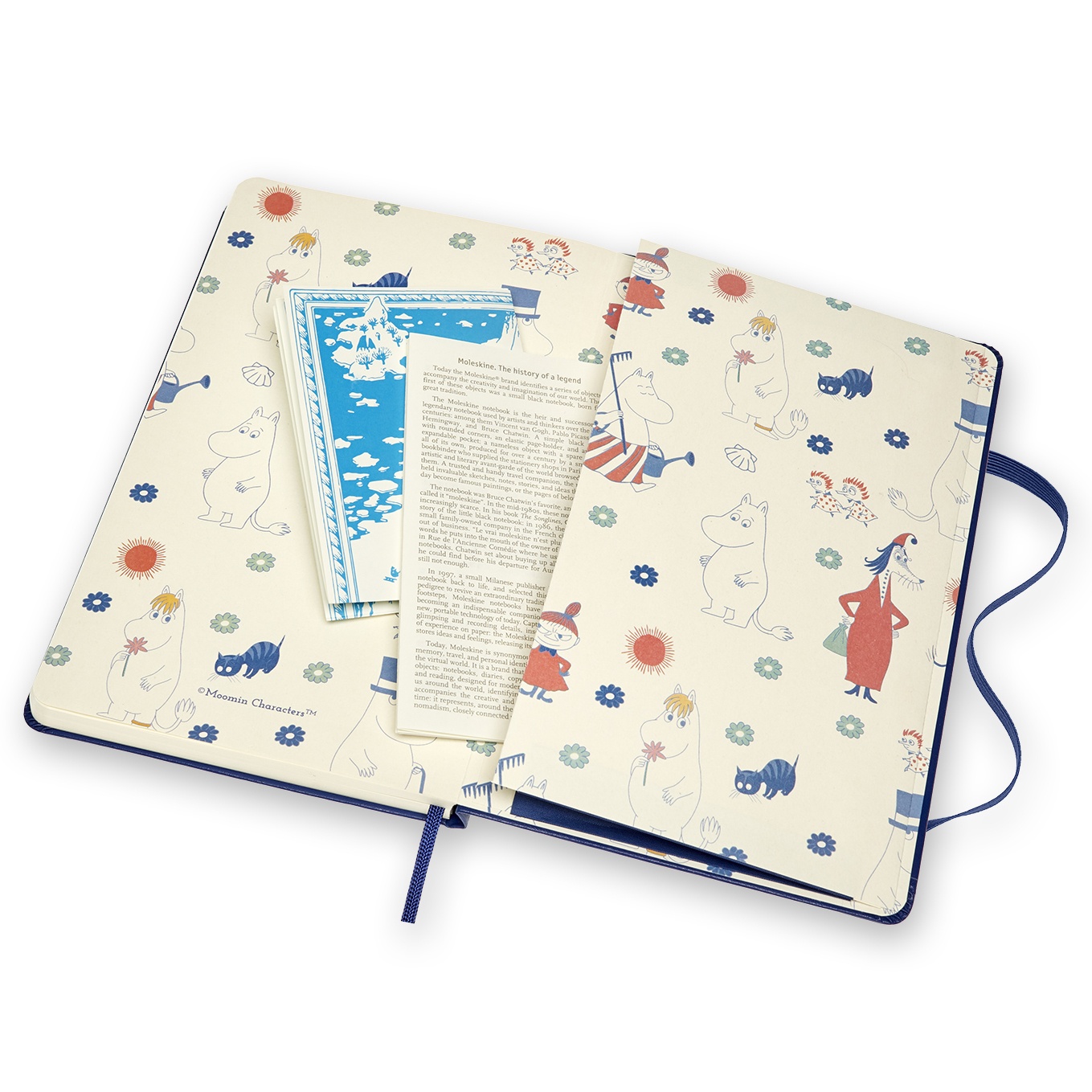 Hardcover Large Mumin Blue Ruled in der Gruppe Papier & Blöcke / Schreiben und Notizen / Notizbücher bei Pen Store (100373)