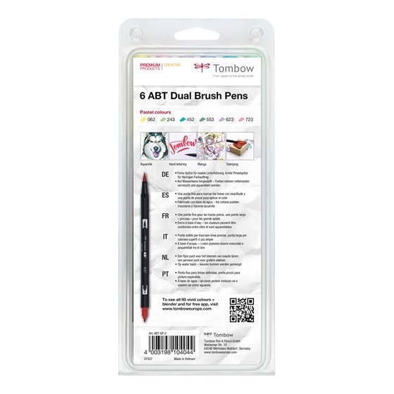 Tombow ABT Dual Brush Pen Pastellfarben – 12er Set Mit 2 Spitzen, Wasservermalbar, Perfekt Für Lettering & Bullet Journal